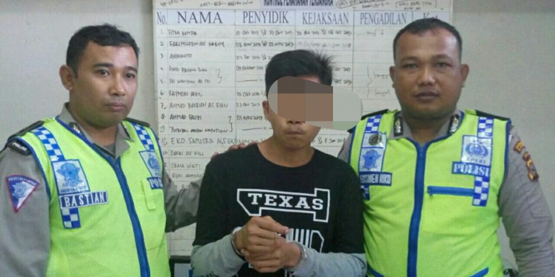 Saat Atur Lalulintas, Anggota Polantas Kampar Temukan Seorang Remaja Terduga Pelaku Narkoba