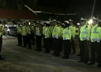 Wujudkan Ketertiban Berlalulintas dan Cegah Kecelakaan, Satlantas Polres Kampar Lakukan Razia Malam Hari