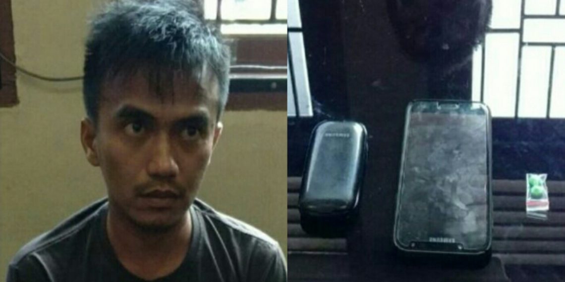 Pelaku Narkoba ditangkap di Desa Simalinyang Kampar, Petugas Sempat diteriaki Rampok oleh Keluarganya