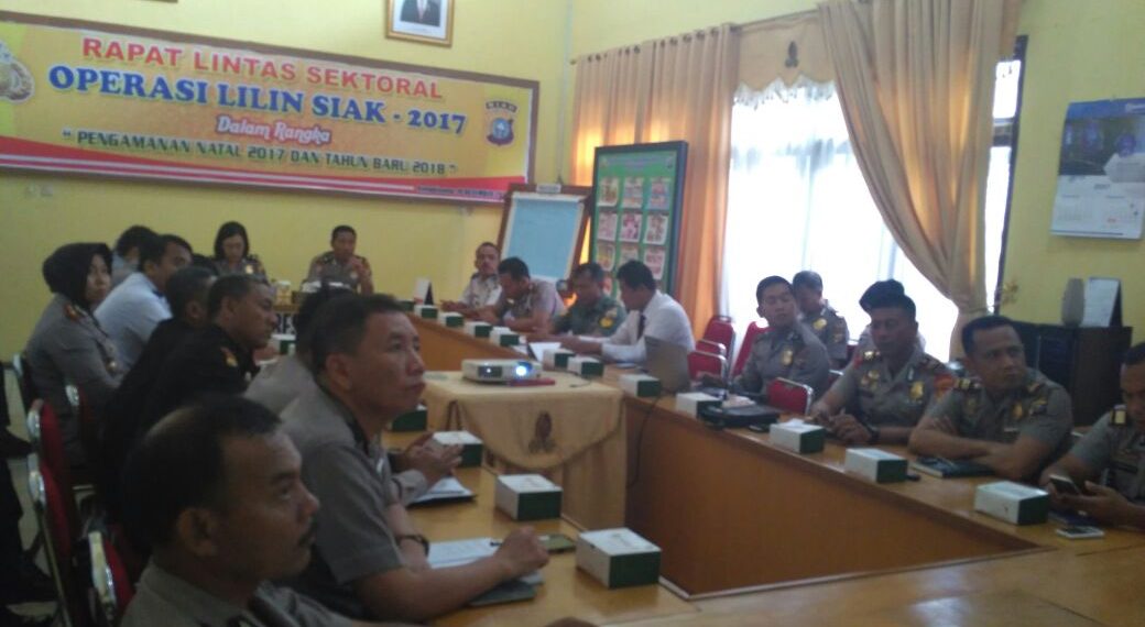 Polres Kampar Adakan Rapat Lintas Sektoral Persiapan Operasi Lilin Siak 2017