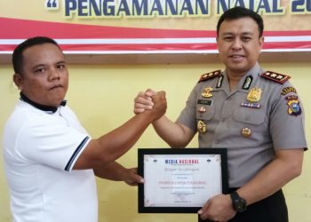 Medinas.com Beri Penghargaan untuk Polres Kampar Bidang Pelayanan Informasi Publik Terbaik