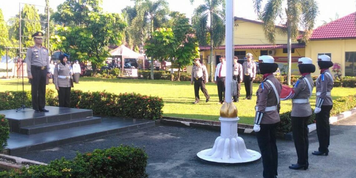 Upacara Hari Ibu ke-89 di Polres Kampar, Seluruh Pelaksananya Anggota Polwan