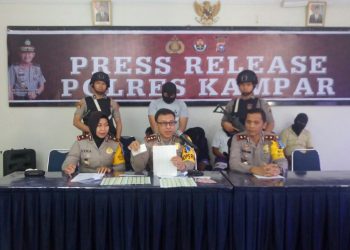 Polsek Siak Hulu Tangkap Penjual dan Pengedar Materai Palsu
