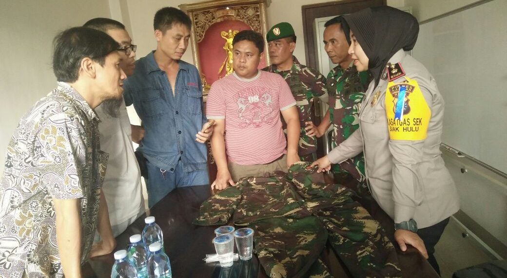 Kapolsek Siak Hulu Jelaskan Postingan FB tentang Seorang Warga Cina Berseragam Mirip Militer
