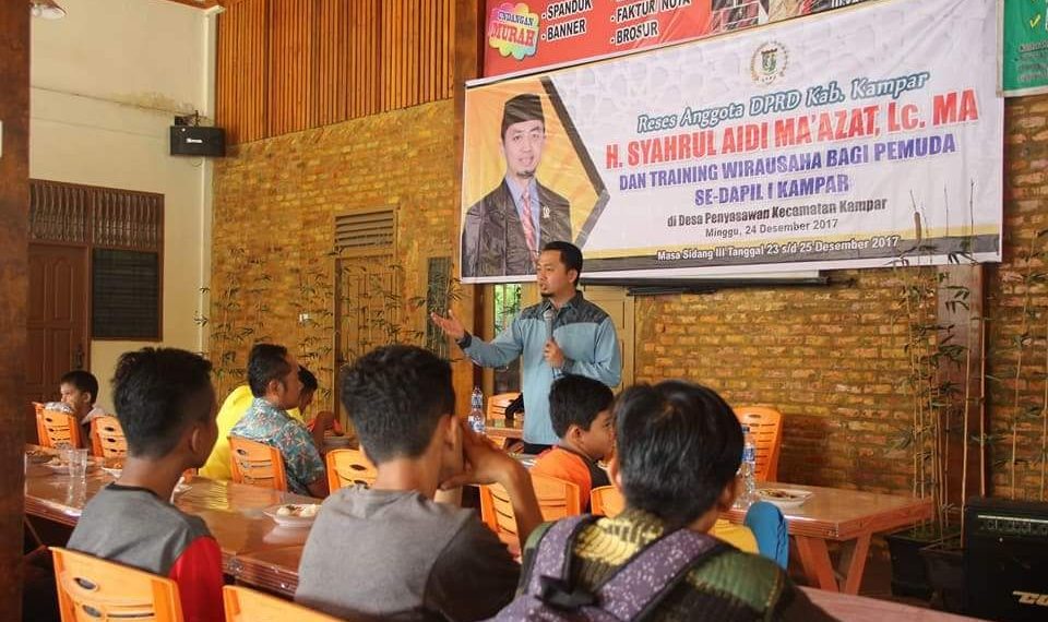 Syahrul Aidi Gelar Reses Untuk Pemuda Zaman Now