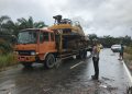 Berkat Kerja Keras Pemkab Kampar bersama Polres Kampar, Jalan Ambrol di XIII Koto Kampar Sudah Bisa Dilalui
