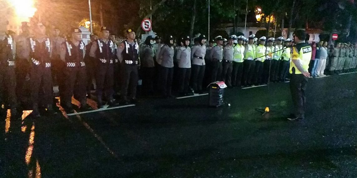 Ratusan Personel Polres Kampar, TNI, Pol PP dan Dishub Amankan Malam Tahun Baru