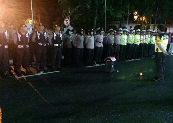 Ratusan Personel Polres Kampar, TNI, Pol PP dan Dishub Amankan Malam Tahun Baru