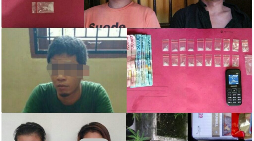 Polres Kampar Kembali Gebrak Pelaku Narkoba, 5 Tersangka Diciduk di 3 Lokasi Dalam Sehari
