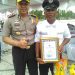 Kapolres Kampar Apresiasi Salahsatu Satpam Terbaik se-Riau dari Kampar