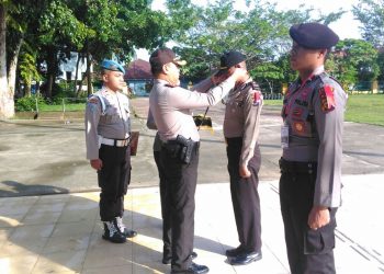 Kapolres Kampar Pimpin Upacara Penutupan Lat Pra Ops Mantap Praja Muara Takus 2018