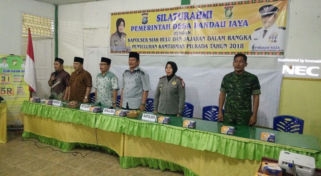 Jalin Silahturahmi dengan Masyarakat, Kapolsek Siak Hulu Adakan Penyuluhan Kamtibmas
