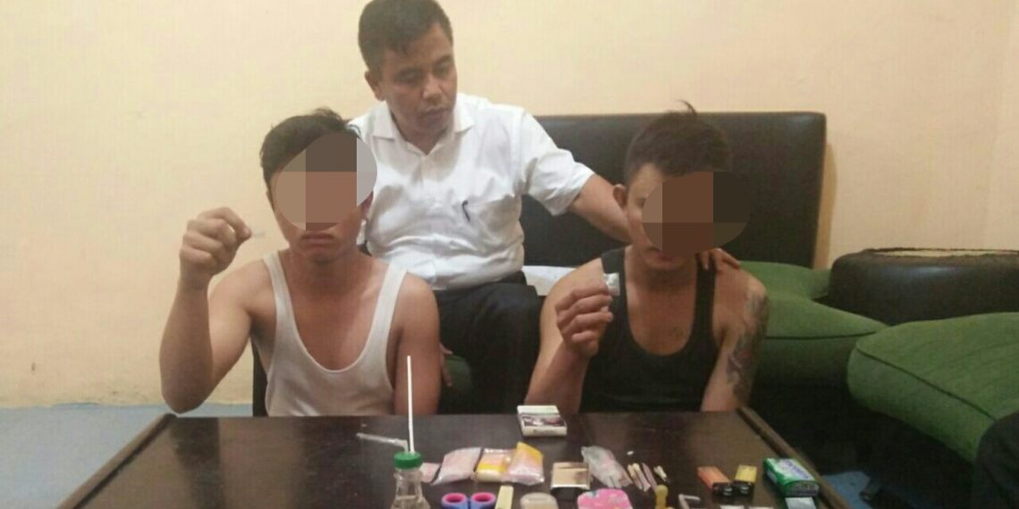Dua Saudara Kandung Jadi Pengedar Shabu ditangkap Polsek Siak Hulu