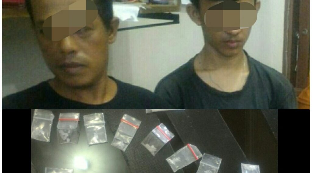2 Pelaku Narkoba Ayah dan Anak Warga Salo Baru Ganting Diciduk Resnarkoba Polres Kampar