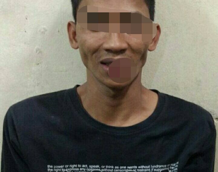 Cabuli Bocah Perempuan, Pria Bejad ini Digelandang ke Polsek Siak Hulu