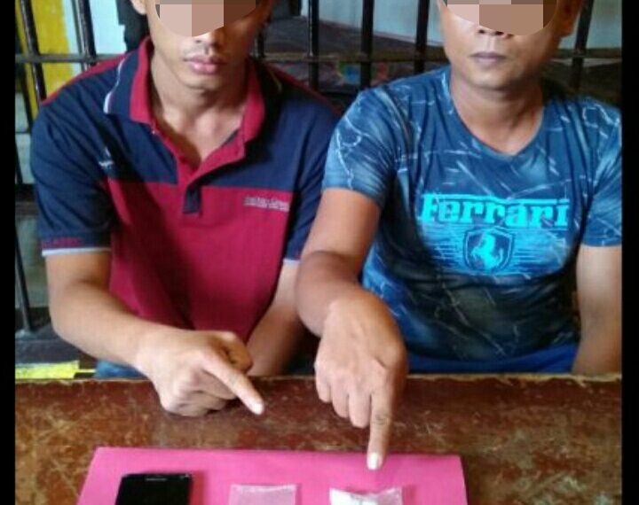 2 Pengedar Shabu asal Lipat Kain Diringkus Resnarkoba Polres Kampar bersama Polsek Perhentian Raja