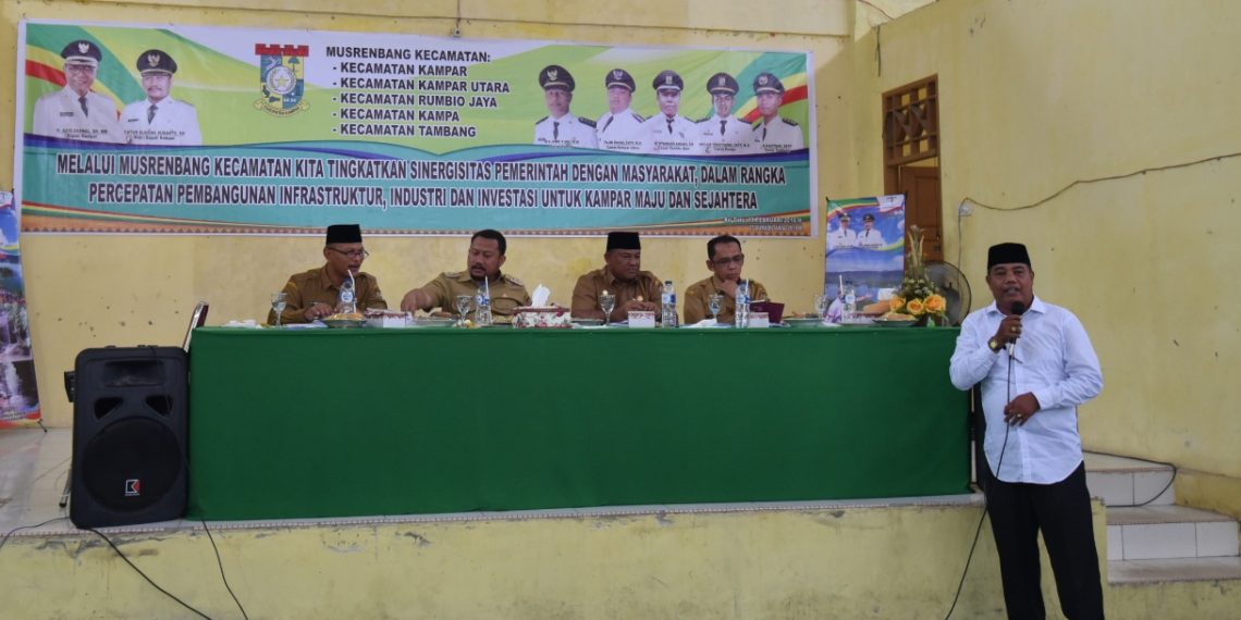 5 Kecamatan Bergabung Melaksanakan Musrenbang di Kecamatan Kampar