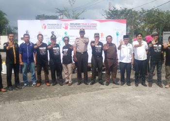 Deklarasi Tolak Politik Uang dan Politisasi Sara di Taman Kota Bangkinang