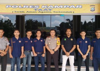 Terima Kunjungan Karang Taruna, Ini Harapan Kapolres Kampar