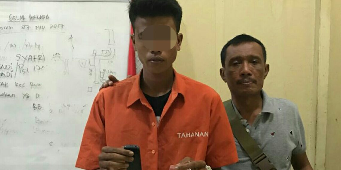 Unit Reskrim Polsek Kampar Tangkap Seorang Pelaku Narkoba di Desa Padang Mutung