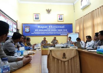 Polres Kampar Adakan Rapat Eksternal Persiapan Operasi Keselamatan Muara Takus 2018