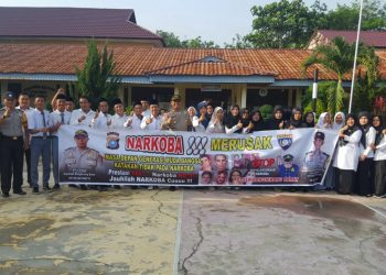 Kapolsek Bangkinang Barat adakan Police Goes to School di MAN Kuok, Ajak Pelajar Jauhi Narkoba