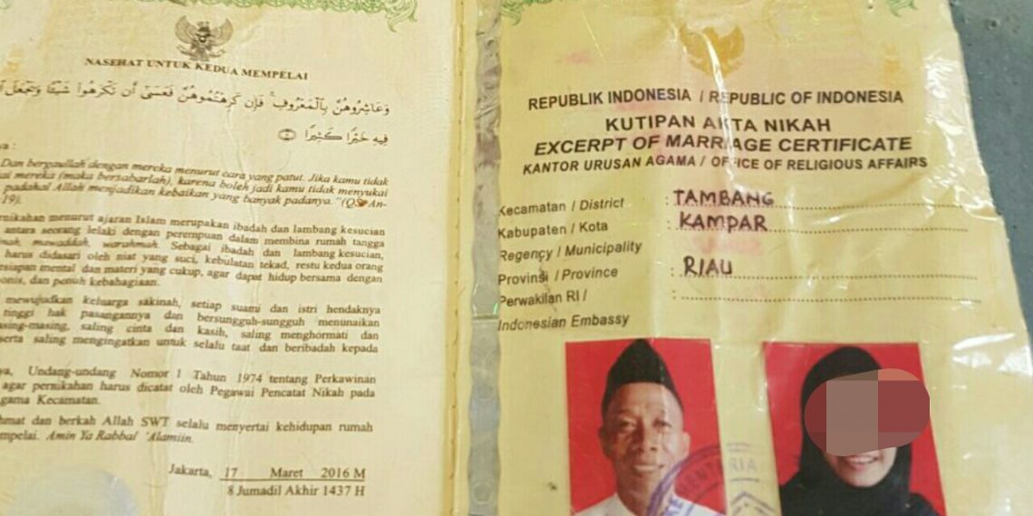 Palsukan Surat Nikah, Warga Jalan Delima Pekanbaru ini Ditangkap Polsek Tambang