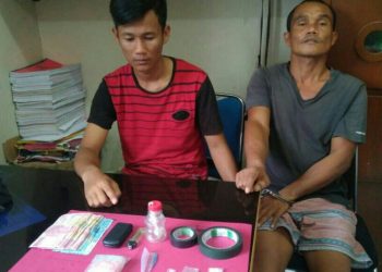 Lagi 2 Pelaku Narkoba Diringkus Aparat Kepolisian di Desa Penyesawan Kampar