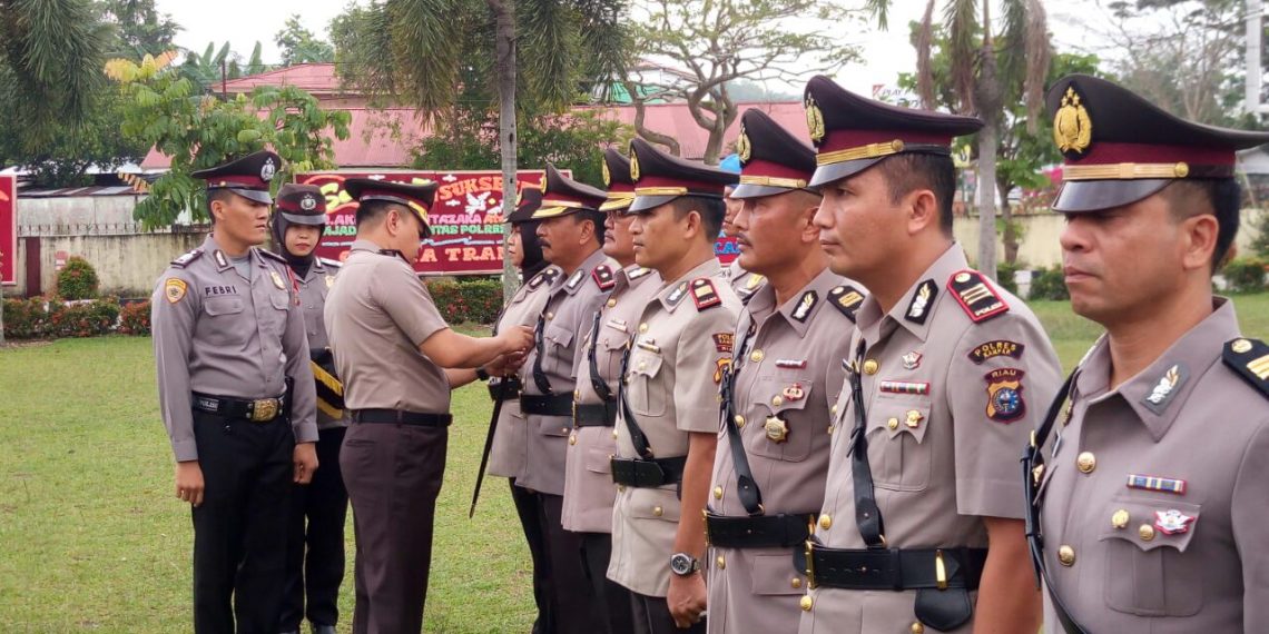 Kapolres Kampar Pimpin Sertijab 3 Pejabat Utama dan 3 Kapolsek Jajaran Polres Kampar