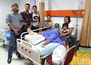 IWO Riau dan Polresta Pekanbaru Jenguk Wartawan Media Online
