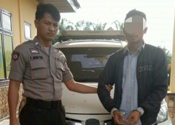 Pelaku Penggelapan Mobil Rental di Tapung Hulu Kampar Ditangkap di Labuhan Batu