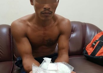 Polsek Tapung Hilir Tangkap Gembong Narkoba Bersama 166 Gram Shabu