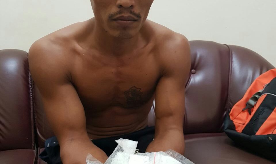 Polsek Tapung Hilir Tangkap Gembong Narkoba Bersama 166 Gram Shabu