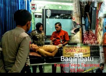 Diduga Karena Tak Terima Ditegur, Karyawan Grosir di Baganbatu Ini Tikam Majikan Pakai Sajam