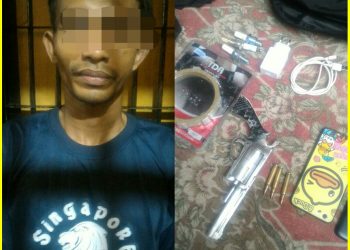 Ketahuan Miliki Senjata Api Rakitan, Warga Bangkinang ini Akhirnya Mendekam di Sel Polres Kampar