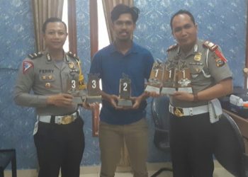Tim Stuntride Satlantas Kampar Raih Juara Umum di Kejurnas Seri Perdana SMB di Palembang