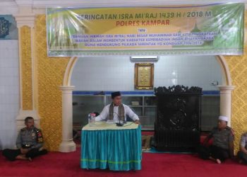 Polres Kampar adakan Peringatan Isra Mi’raj Nabi Muhammad SAW Tahun 1439-H