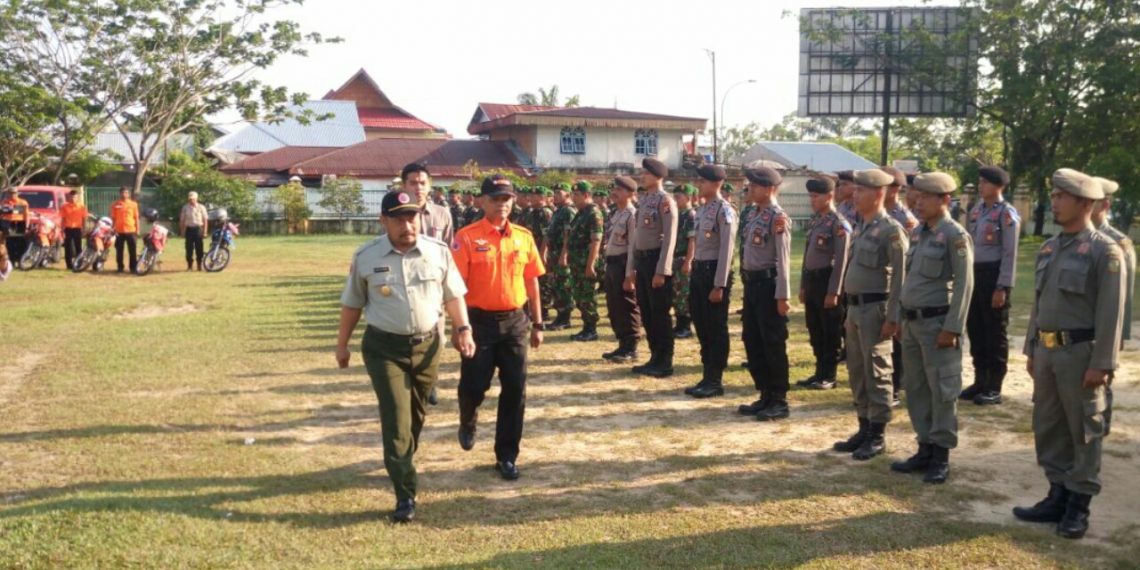 Wakil Bupati Kampar Pimpin Apel Hari Kesiapsiagaan Bencana Nasional 2018 di Kab. Kampar