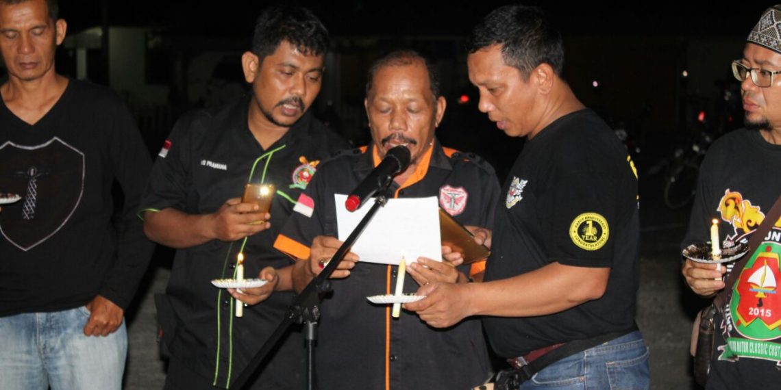 3 Komunitas Motor Adakan Do’a Bersama di Polres Kampar
