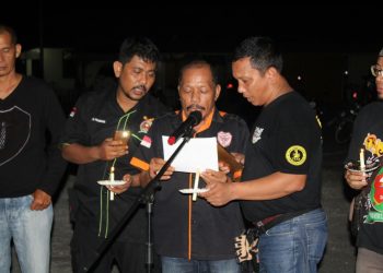 3 Komunitas Motor Adakan Do’a Bersama di Polres Kampar