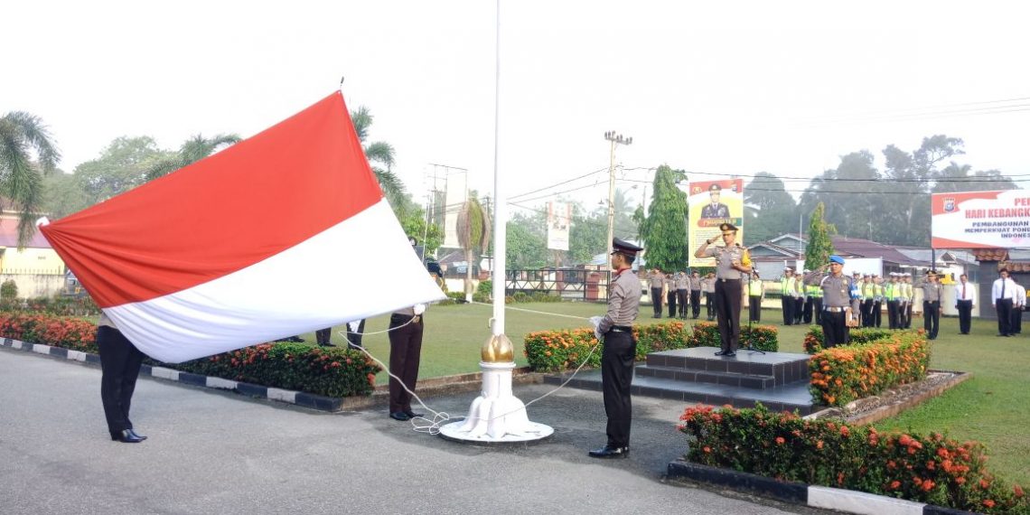 Kapolres Pimpin Upacara Peringatan Hari Kebangkitan Nasional ke-110 di Polres Kampar
