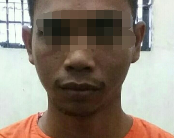 Opsnal Polsek Tapung Amankan Seorang Terduga Pelaku Pencurian Barang-barang Milik PT. CPI