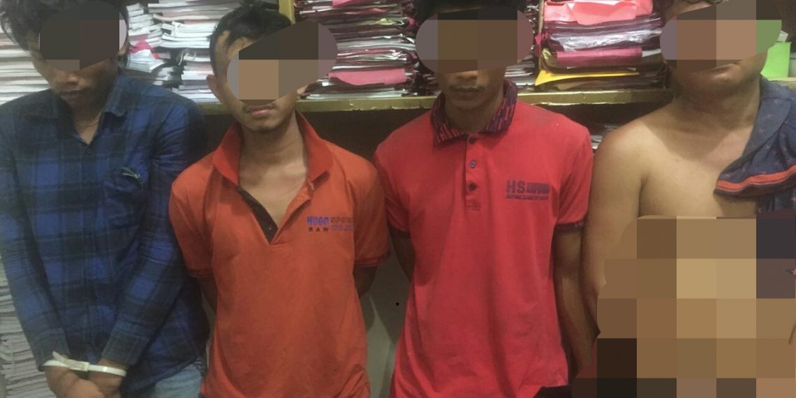 4 Pelaku Narkoba Diringkus Polisi di Perumahan Pt. Sewangi Tapung Hulu Kampar