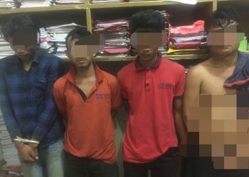 4 Pelaku Narkoba Diringkus Polisi di Perumahan Pt. Sewangi Tapung Hulu Kampar