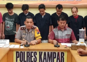 Polres Kampar Ungkap 22 Kasus Narkoba selama bulan Mei 2018 dengan 36 Tersangka
