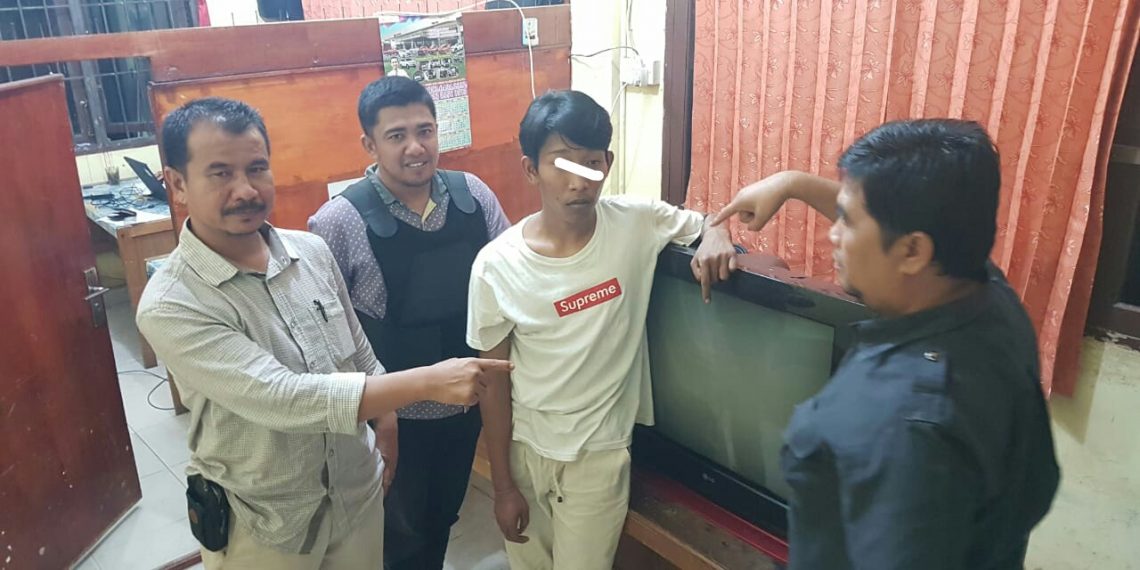 Polsek Tambang Amankan Salahsatu Tersangka Pencurian di rumah Warga Desa Kemang Indah