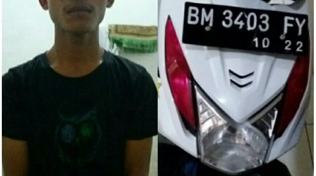 Kerjasama Polsek Perhentian Raja dan Kampar Kiri Hilir, Tangkap Seorang Pelaku Curanmor