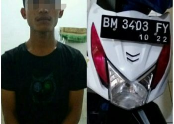 Kerjasama Polsek Perhentian Raja dan Kampar Kiri Hilir, Tangkap Seorang Pelaku Curanmor