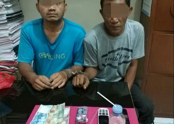 2 Warga Salo digrebek Anggota TNI saat Pesta Narkoba, Pelaku diserahkan ke Polres Kampar