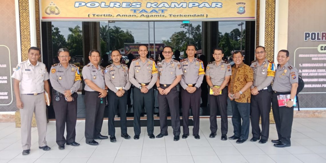 Tim Asistensi Zona Integritas Polda Riau Kunjungi Polres Kampar